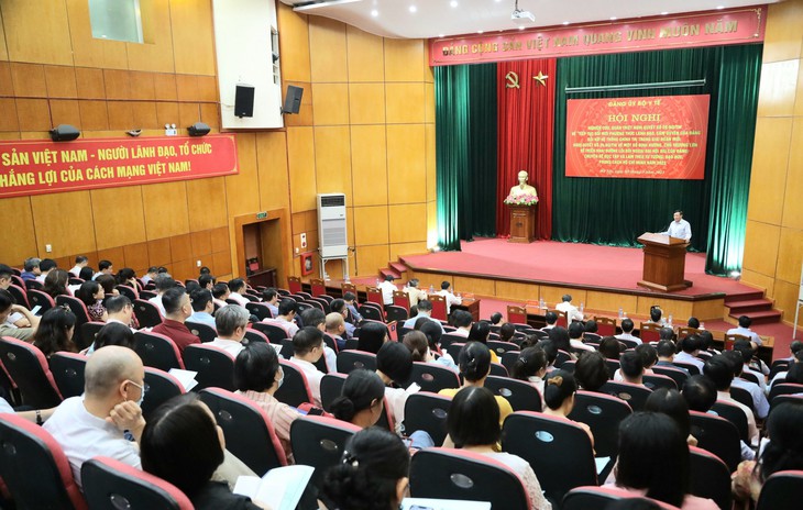Đảng ủy Bộ Y tế triển khai nghiên cứu, quán triệt các Nghị quyết Trung ương và Chuyên đề học tập và làm theo tư tưởng, đạo đức Hồ Chí Minh - Ảnh 1. Đảng ủy Bộ Y tế triển khai nghiên cứu, quán triệt các Nghị quyết Trung ương và Chuyên đề học tập và làm theo tư tưởng, đạo đức Hồ Chí Minh - Ảnh 1.