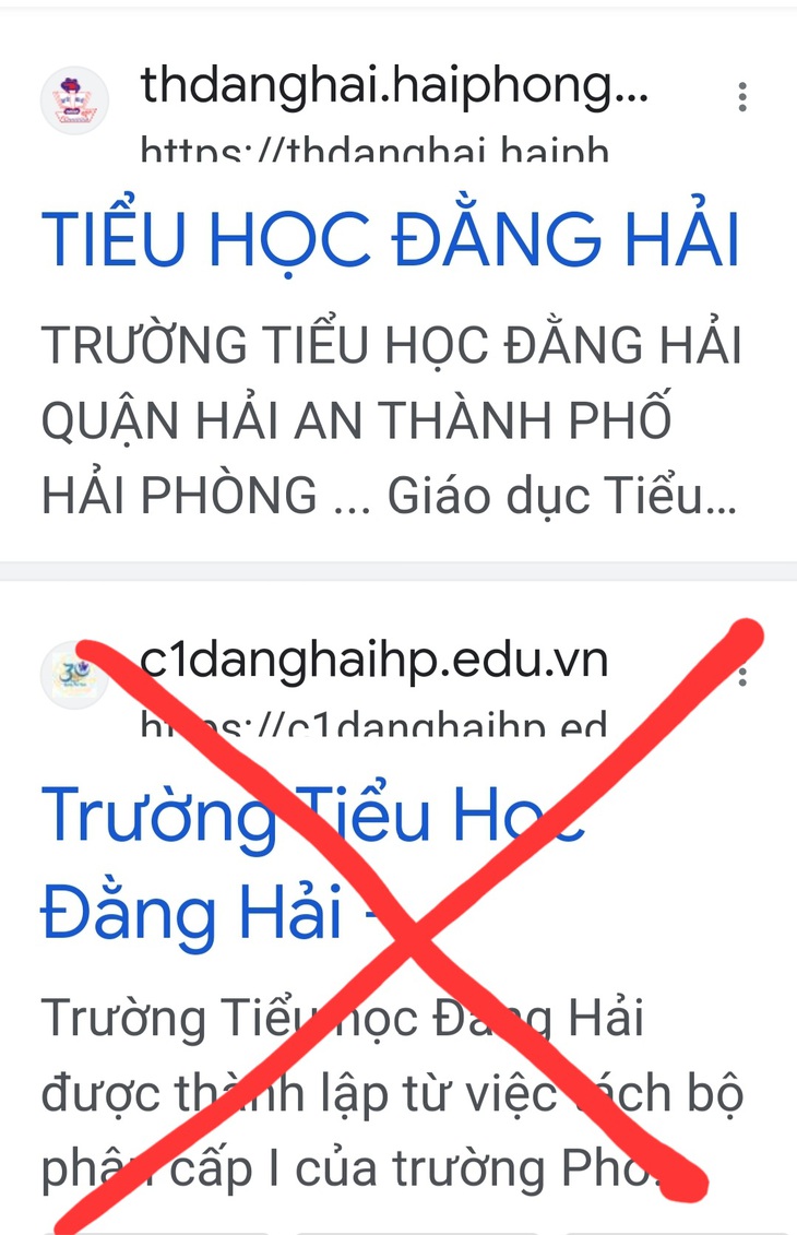 Bất ngờ với thông tin xuyên tạc lịch sử từ trang website một trường Tiểu học ở Hải Phòng - Ảnh 2. Bất ngờ với thông tin xuyên tạc lịch sử từ trang website một trường Tiểu học ở Hải Phòng - Ảnh 2.