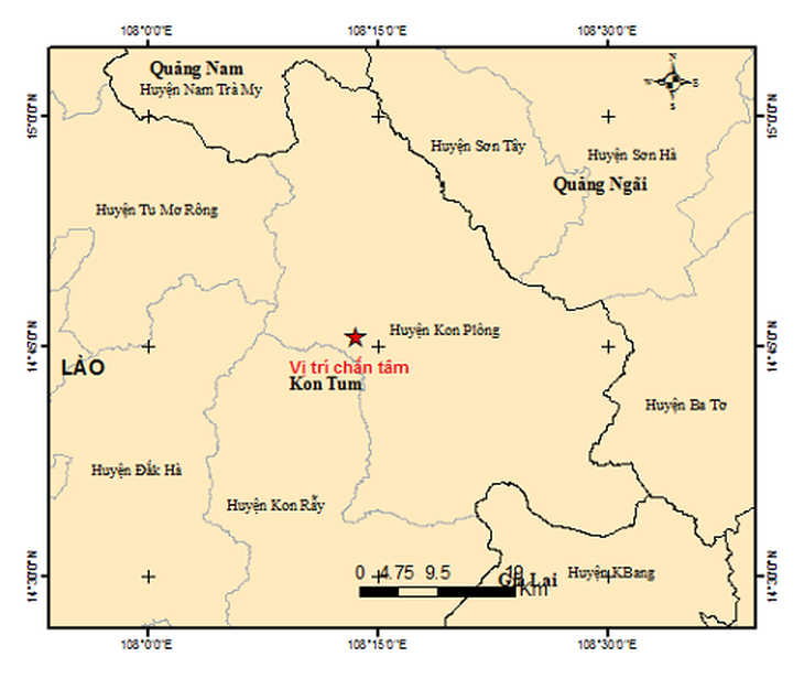 Động đất ở Kon Tum chưa có dấu hiệu giảm - Ảnh 2.