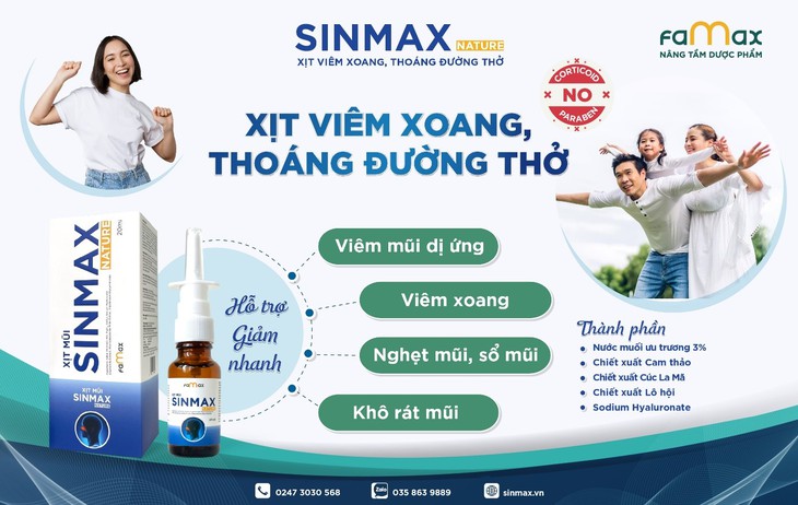 Xịt viêm xoang, thoáng đường thở - Ảnh 2.