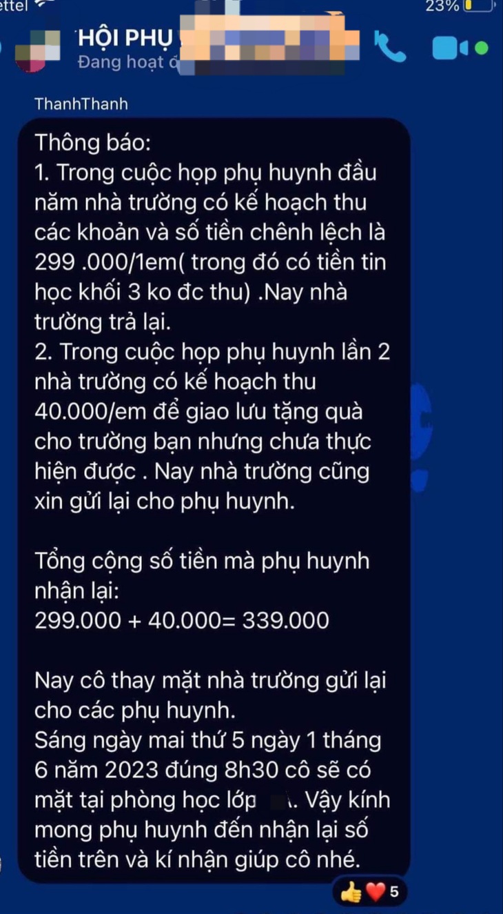 Lạ kỳ: Trường thu sai tiền của nhiều học sinh rồi xử lý bằng cách xin lỗi và trả lại tiền - Ảnh 3. Lạ kỳ: Trường thu sai tiền của nhiều học sinh rồi xử lý bằng cách xin lỗi và trả lại tiền - Ảnh 3.