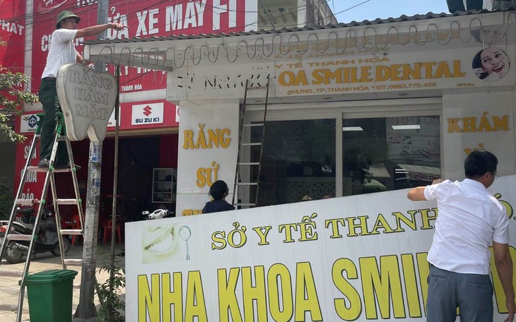 Xử lý nhiều phòng khám nha khoa hoạt động không phép tại Thanh Hóa