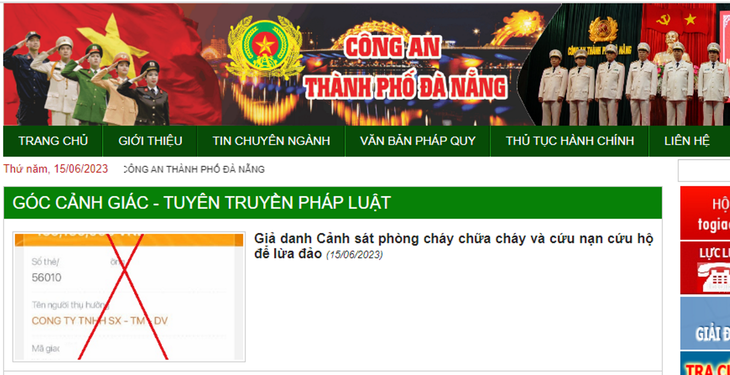 Giả danh cảnh sát phòng cháy, chữa cháy để lừa đảo - Ảnh 1.