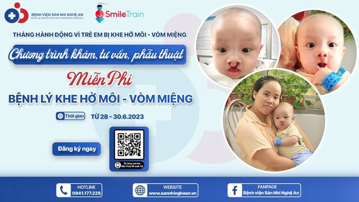 Bệnh viện Sản Nhi Nghệ An phẫu thuật miễn phí cho trẻ mắc dị tật khe hở môi, vòm miệng - Ảnh 1.
