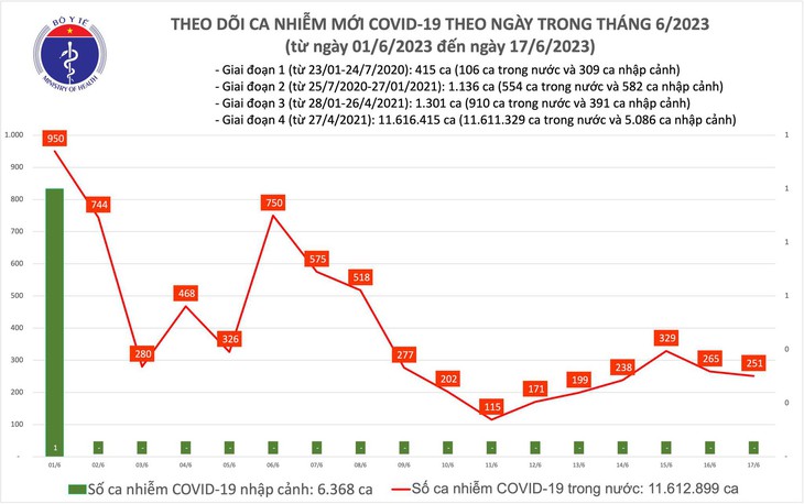 Ngày 17/6: Có 251 ca COVID-19 mới - Ảnh 1.