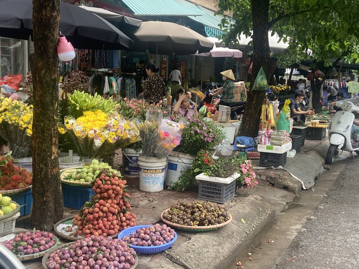 Hà Nội: Nhộn nhịp thị trường ngày cận Tết Đoan Ngọ - Ảnh 2.