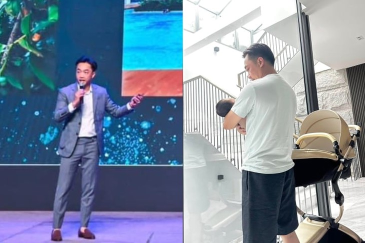 Hình ảnh đối lập của Cường Đô la: Sáng làm Chủ tịch, chiều làm ông bố bỉm sữa - Ảnh 1. Hình ảnh đối lập của Cường Đô la: Sáng làm Chủ tịch, chiều làm ông bố bỉm sữa - Ảnh 1.