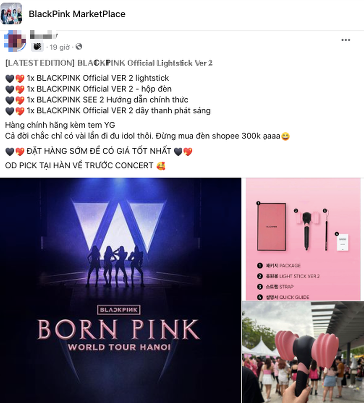 Nhóm nhạc BLACKPINK chưa được cấp phép biểu diễn tại Hà Nội, chợ mạng rầm rộ bán lightstick giá chat - Ảnh 2. Nhóm nhạc BLACKPINK chưa được cấp phép biểu diễn tại Hà Nội, chợ mạng rầm rộ bán lightstick giá chat - Ảnh 2.