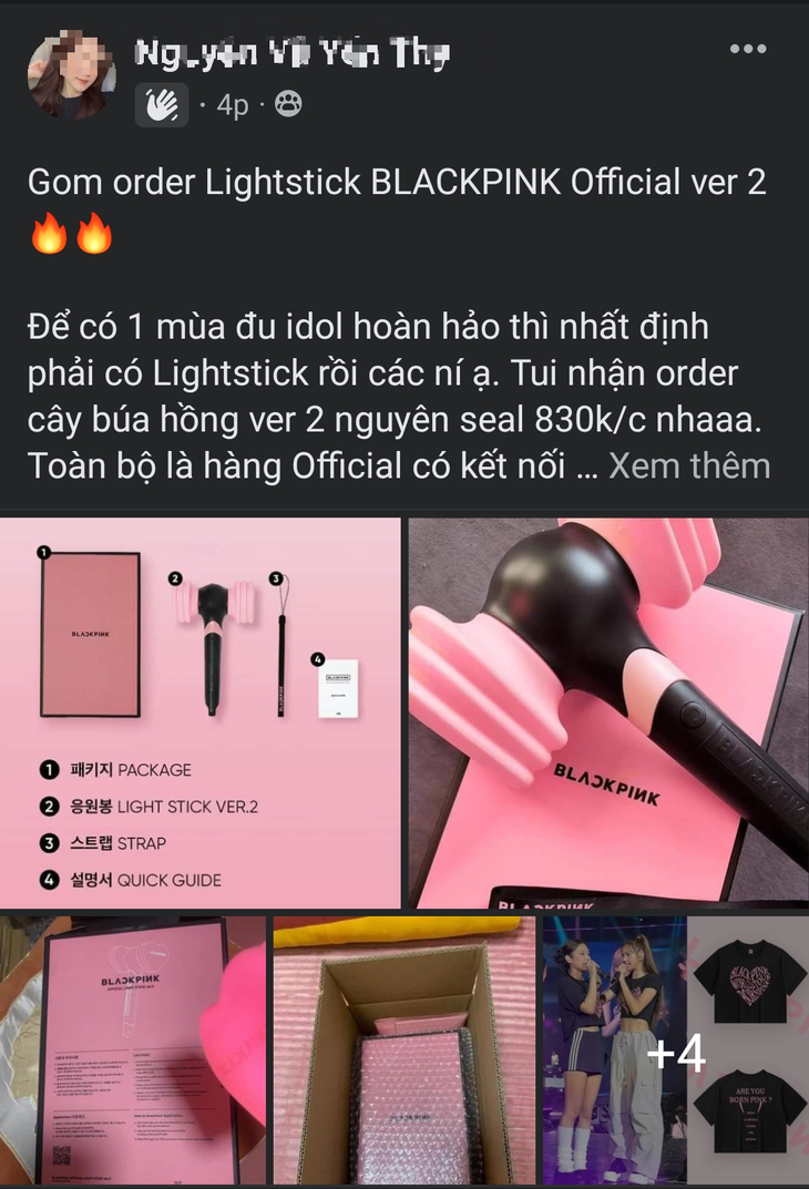 Nhóm nhạc BLACKPINK chưa được cấp phép biểu diễn tại Hà Nội, chợ mạng rầm rộ bán lightstick giá chat - Ảnh 3. Nhóm nhạc BLACKPINK chưa được cấp phép biểu diễn tại Hà Nội, chợ mạng rầm rộ bán lightstick giá chat - Ảnh 3.