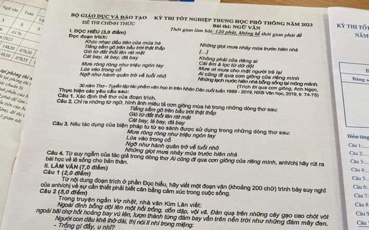 Bộ trưởng Bộ GD&ĐT yêu cầu tăng cường an ninh, an toàn Kỳ thi tốt nghiệp THPT 2023