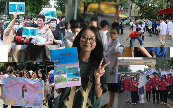 Muôn kiểu cổ vũ, khích lệ tinh thần thí sinh trong kỳ thi THPT 2023