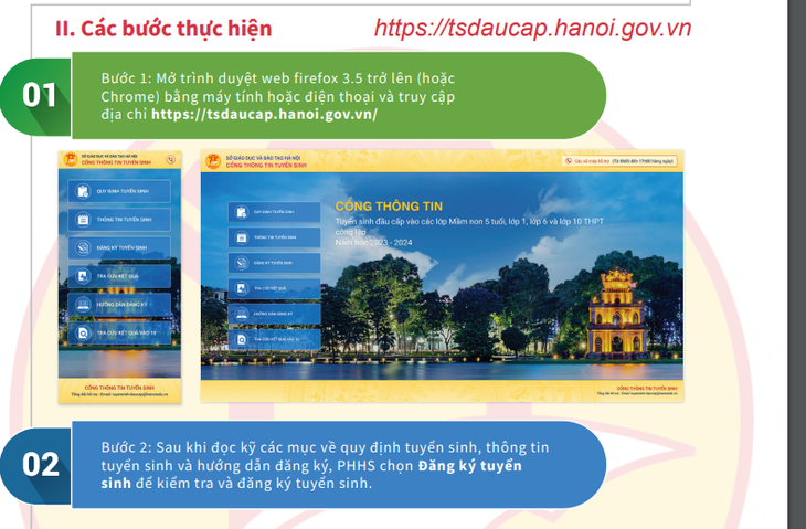 Hướng dẫn đăng ký tuyển sinh trực tuyến lớp 1, lớp 6, mầm non ở Hà Nội từ 1/7 - Ảnh 1. Hướng dẫn đăng ký tuyển sinh trực tuyến lớp 1, lớp 6, mầm non ở Hà Nội từ 1/7 - Ảnh 1.