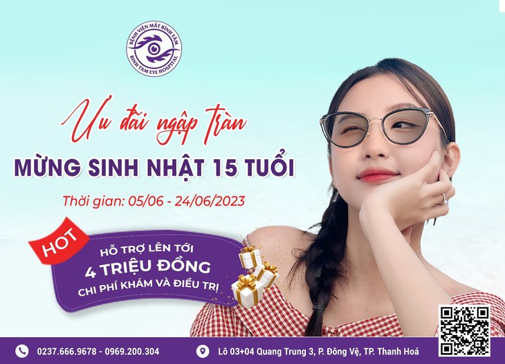 Bệnh Viện Mắt Bình Tâm - Thanh Hóa tưng bừng đón sinh nhật 15 tuổi với ưu đãi lên tới 4 triệu đồng - Ảnh 3.