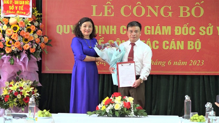 Trung tâm Kiểm soát bệnh tật tỉnh Nghệ An có Tân Giám đốc - Ảnh 1.