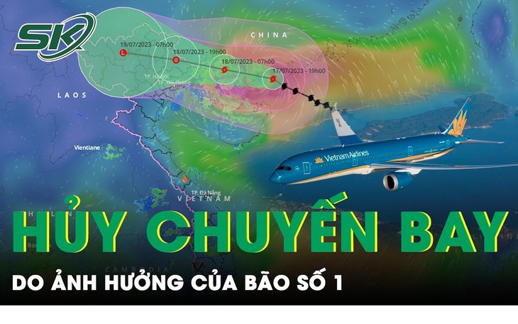 Ảnh hưởng bão số 1 Talim, nhiều chuyến bay bị hủy, hoãn chuyến trong nhiều tiếng