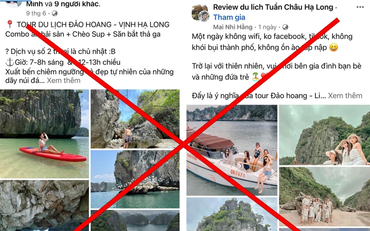 Xuất hiện tình trạng du lịch tự phát tại các 'đảo hoang' trên Vịnh Hạ Long