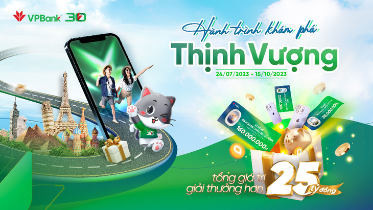 VPBank dành tặng 25 tỷ đồng với hàng triệu quà tặng giá trị từ chương trình “Hành trình khám phá thịnh vượng” mừng sinh nhật 30 năm - Ảnh 1.