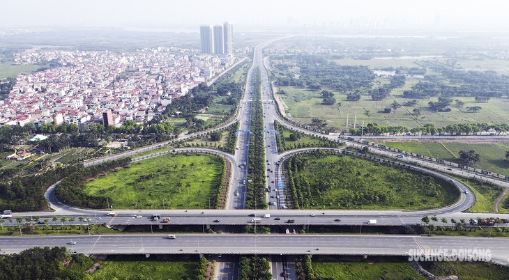 Chiêm ngưỡng từ trên cao con đường đẹp nhất Thủ đô mang tên Võ Nguyên Giáp - Ảnh 2.