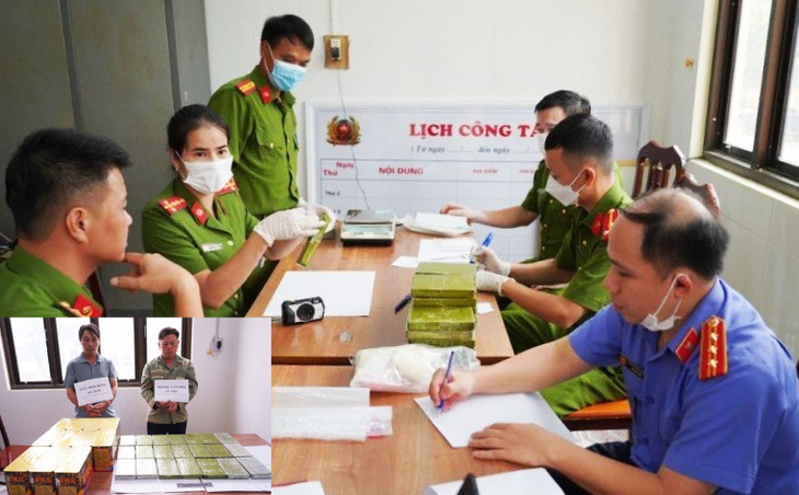 Phát hiện 2 đối tượng trao đổi ba lô chứa 20 bánh heroin - Ảnh 2.