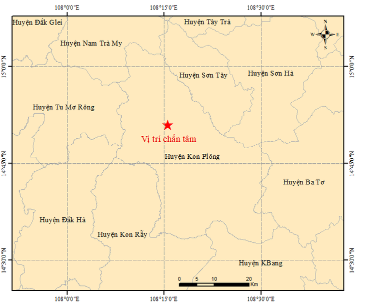 Kon Tum động đất mạnh nhất kể từ đầu năm 2023 - Ảnh 2.