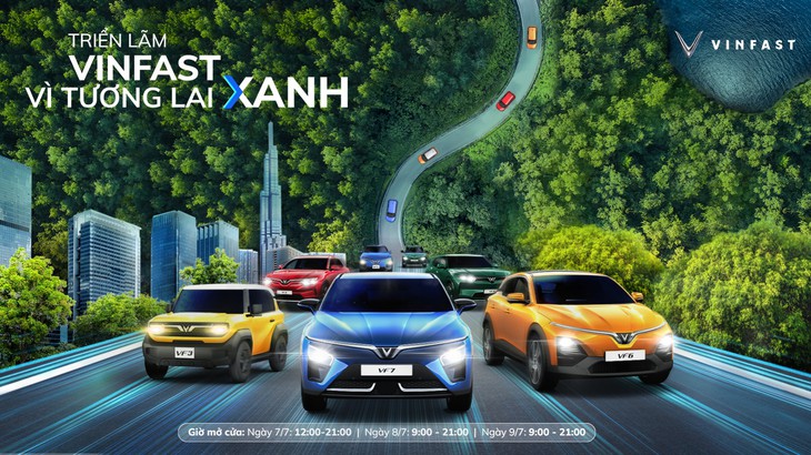 Triển lãm "Vinfast - vì tương lai xanh" tại Hà Nội: Ra mắt bộ tứ xe điện Vinfast mới - Ảnh 1.
