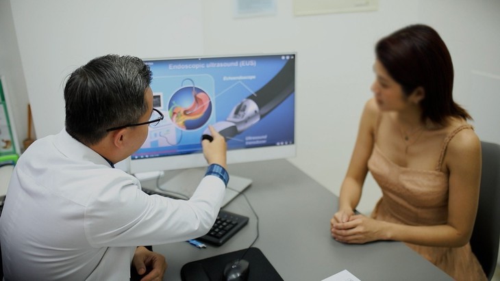 Siêu âm nội soi (EUS): "Vũ khí" của bác sĩ FV trong điều trị bệnh tiêu hóa - Ảnh 2. Siêu âm nội soi (EUS): "Vũ khí" của bác sĩ FV trong điều trị bệnh tiêu hóa - Ảnh 2.
