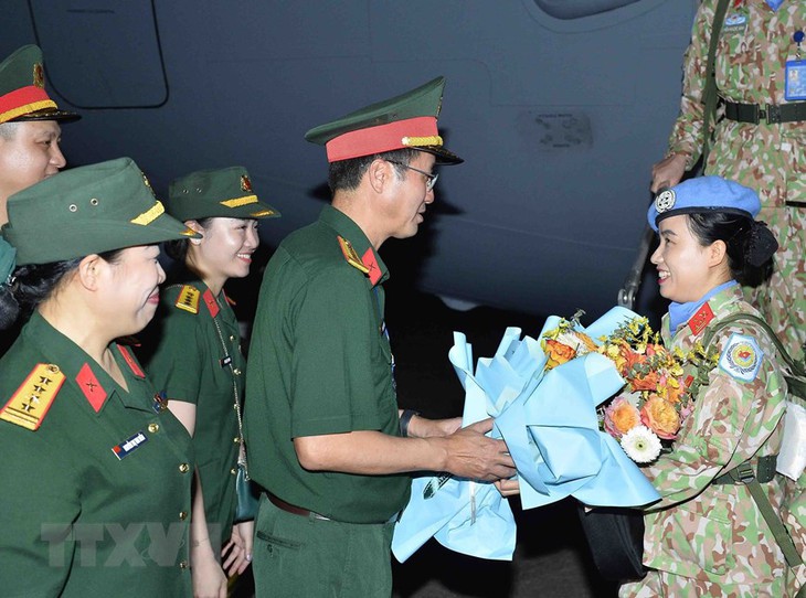 Hình ảnh Lễ đón Đoàn Bệnh viện Dã chiến 2.4 trở về từ Nam Sudan - Ảnh 5.