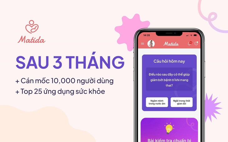 Ứng dụng theo dõi thai kỳ Matida - Đồng hành cùng thai kỳ khỏe mạnh của mẹ và con - Ảnh 2. Ứng dụng theo dõi thai kỳ Matida - Đồng hành cùng thai kỳ khỏe mạnh của mẹ và con - Ảnh 2.