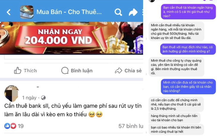 Cho thuê, bán lại tài khoản ngân hàng là vi phạm pháp luật - Ảnh 2.