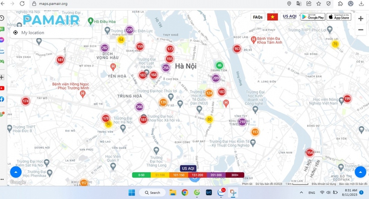 Hà Nội ô nhiễm không khí nghiêm trọng - Ảnh 3.