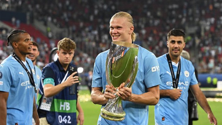 Manchester City giành Siêu cúp châu Âu sau loạt luân lưu kịch tính - Ảnh 1.