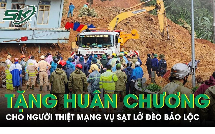 Chủ tịch nước trao tặng huân chương dũng cảm cho người dân thiệt mạng vụ sạt lở đèo Bảo Lộc