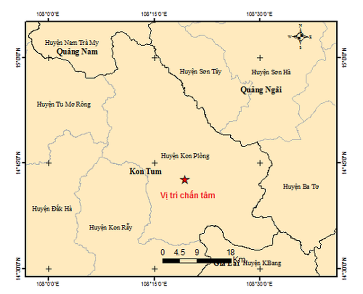 Tháng 8 trung bình mỗi ngày xảy ra 1 trận động đất ở Kon Tum - Ảnh 2. Tháng 8 trung bình mỗi ngày xảy ra 1 trận động đất ở Kon Tum - Ảnh 2.