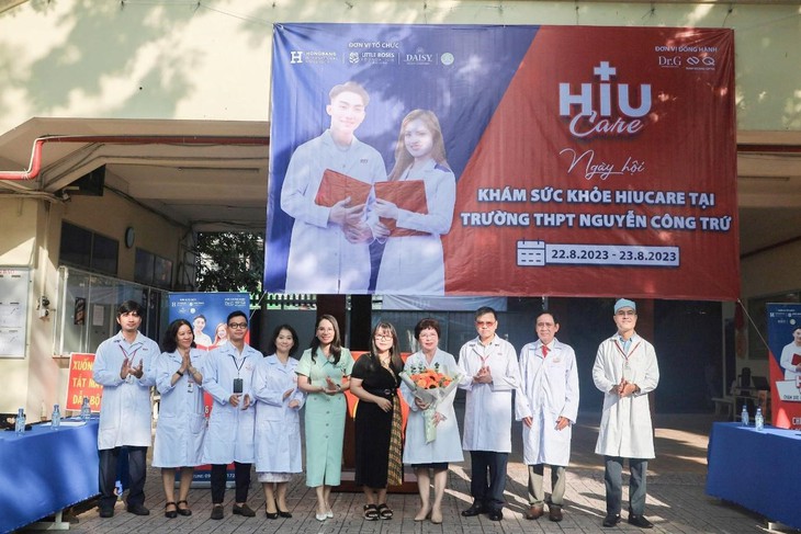 Đại học quốc tế Hồng Bàng khởi động hành trình khám sức khỏe cho học sinh mùa 3 - Ảnh 1.