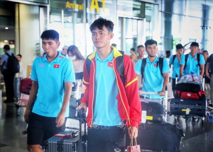 U23 Việt Nam về nước sau khi vô địch U23 Đông Nam Á 2023 - Ảnh 3. U23 Việt Nam về nước sau khi vô địch U23 Đông Nam Á 2023 - Ảnh 3.
