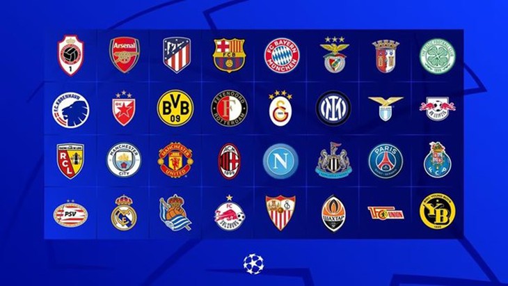 Danh sách 32 đội bóng tham dự vòng bảng Champions League 2023-2024 - Ảnh 1.