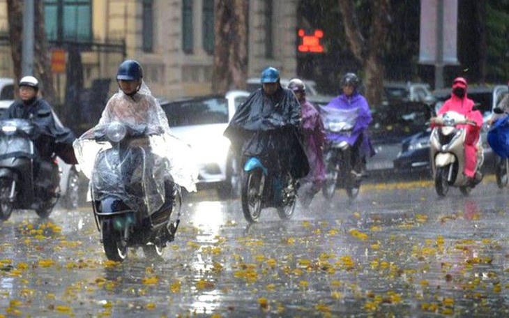 Đêm nay nhiều nơi ở miền Bắc mưa rất to