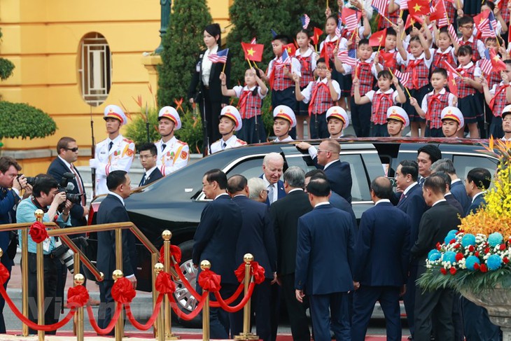 Hình ảnh đón Tổng thống Hoa Kỳ Joseph R. Biden, Jr. tại Phủ Chủ tịch - Ảnh 5.