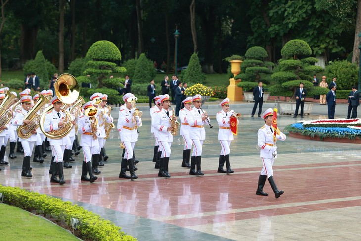 Hình ảnh đón Tổng thống Hoa Kỳ Joseph R. Biden, Jr. tại Phủ Chủ tịch - Ảnh 4.