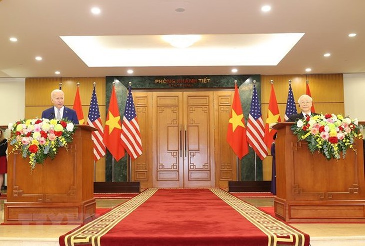Tuyên bố chung về quan hệ Đối tác Chiến lược Toàn diện Việt Nam-Hoa Kỳ - Ảnh 4. Tuyên bố chung về quan hệ Đối tác Chiến lược Toàn diện Việt Nam-Hoa Kỳ - Ảnh 4.