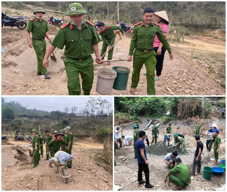 Nghệ An: Chiến sĩ công an băng rừng, vượt suối làm nhà ở cho người nghèo - Ảnh 4.