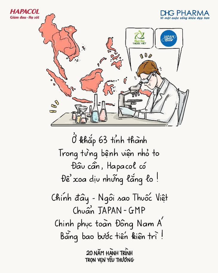 Những khoảnh khắc gói trọn hành trình 20 năm trọn vẹn yêu thương cùng Hapacol qua tranh vẽ - Ảnh 6.