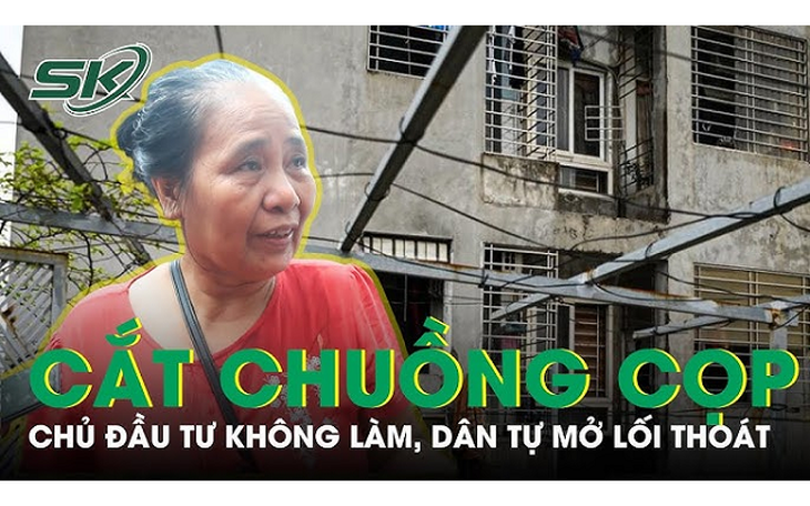 Chủ đầu tư không làm PCCC, dân cắt ‘chuồng cọp’ tạo lối thoát ở chung cư mini Khương Hạ