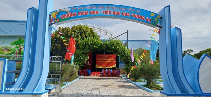 Lần đầu tiên có một điểm trường tiểu học trên đảo Cồn Cỏ - Ảnh 1.