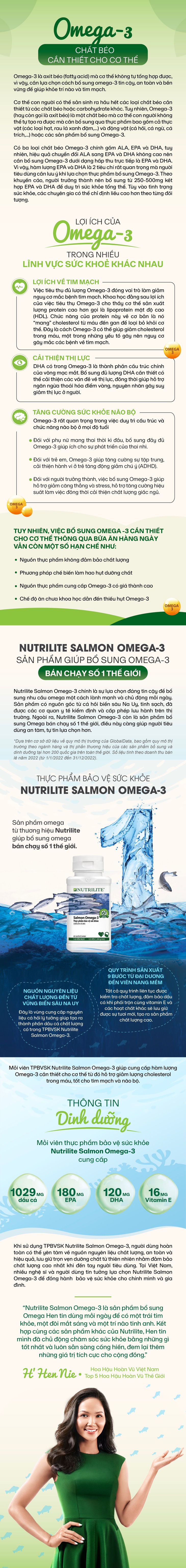 Sống khỏe chủ động cùng Omega 3 - Ảnh 1.
