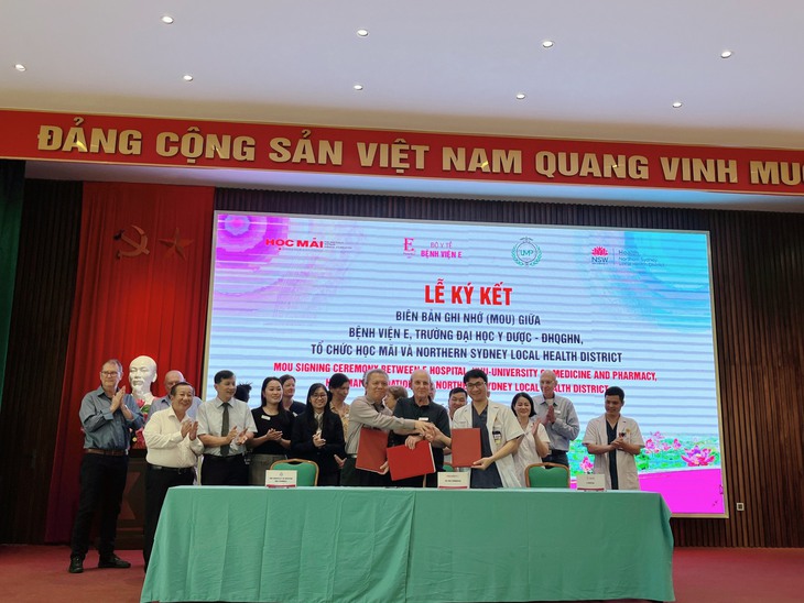 Lễ ký kết biên bản ghi nhớ giữa Bệnh viện E, Trường ĐH Y Dược - ĐHQGHN, tổ chức Học Mãi và Northern Sydney Local Health District - Ảnh 2. Lễ ký kết biên bản ghi nhớ giữa Bệnh viện E, Trường ĐH Y Dược - ĐHQGHN, tổ chức Học Mãi và Northern Sydney Local Health District - Ảnh 2.
