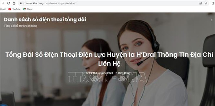Người dân cần cảnh giác với website giả mạo Công ty Điện lực Kon Tum - Ảnh 1. Người dân cần cảnh giác với website giả mạo Công ty Điện lực Kon Tum - Ảnh 1.
