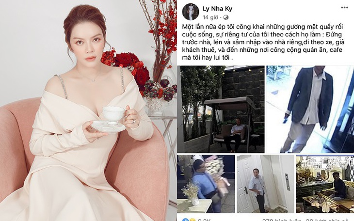 Lý Nhã Kỳ bức xúc, công khai loạt hình ảnh đối tượng  làm phiền cuộc sống riêng tư
