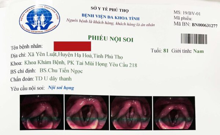 Bị khàn tiếng suốt 2 tháng, đi khám bất ngờ phát hiện ung thư thanh quản - Ảnh 1. Bị khàn tiếng suốt 2 tháng, đi khám bất ngờ phát hiện ung thư thanh quản - Ảnh 1.