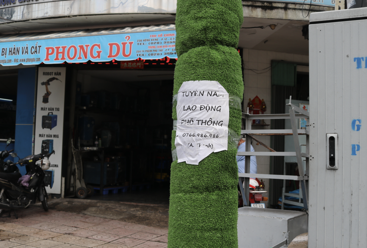 Quấn cỏ nhựa quanh trụ điện để xóa quảng cáo rao vặt, chuyên gia nói gì? - Ảnh 2.